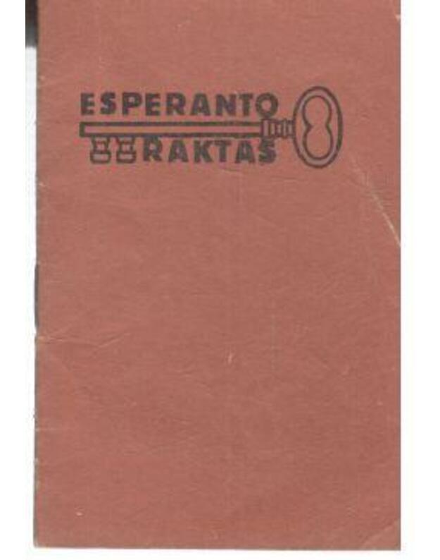 Esperanto raktas - parengė A. Poška