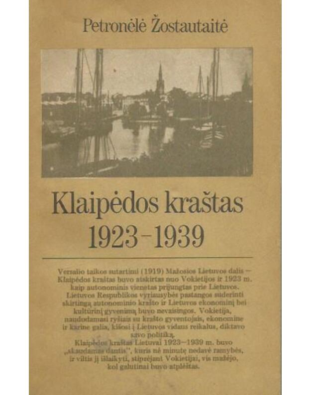 Klaipėdos kraštas 1923-1939 - Žostautaitė Petronėlė