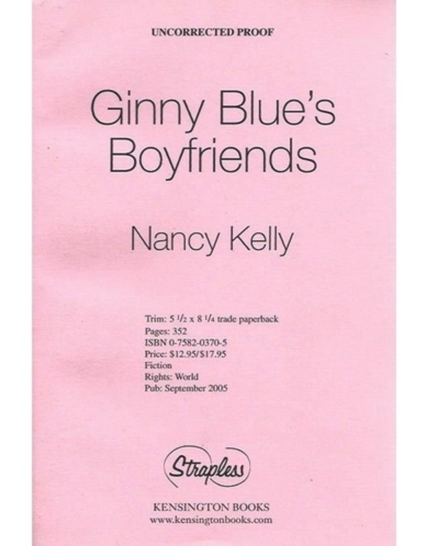 Ginny Blue's Boyfriends  - Nancy Kelly