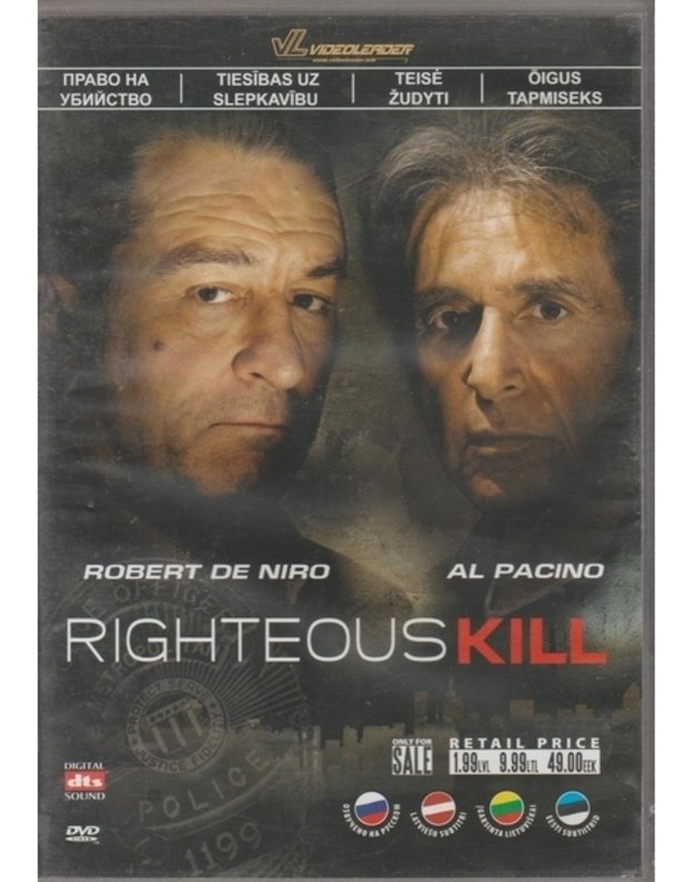 Righteous Kill / Teisė žudyti (DVD) - Jon Avnet 