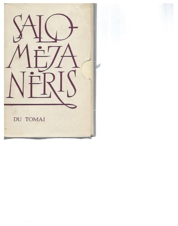 Salomėja Nėris. Poezija, du tomai / 1966 - Salomėja Nėris / red. Vytautas Rudokas
