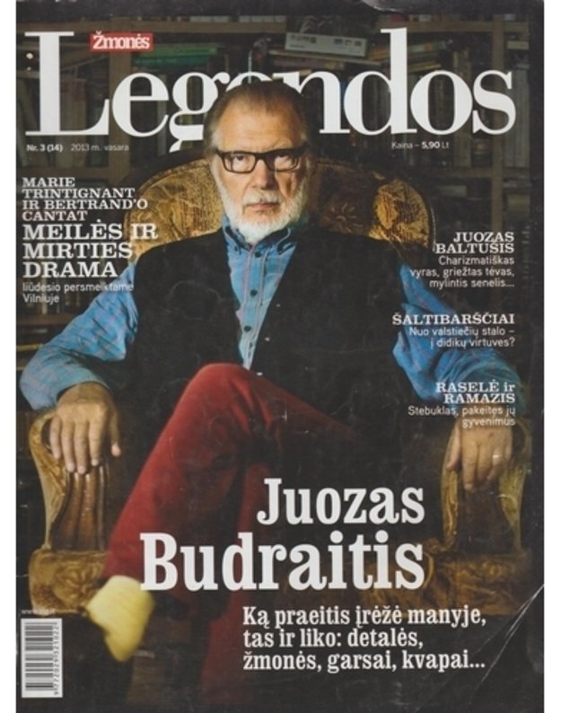Žmonės. Legendos 3(14) 2013 vasara: Juozas Budraitis: Ką praeitis įrėžė... - Žemaitytė Daina, vyr. redaktorė