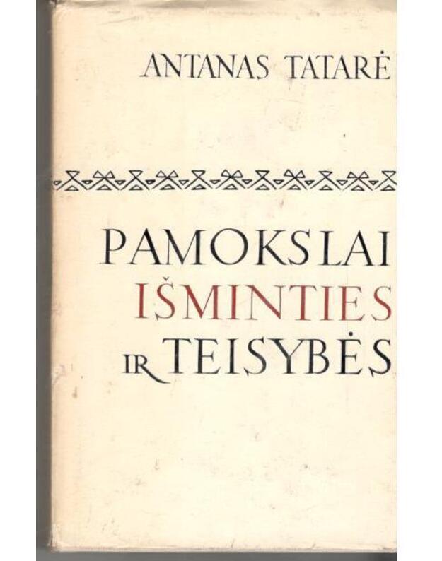 Pamokslai išminties ir teisybės / Lituanistinė Biblioteka 25 - Tatarė Antanas