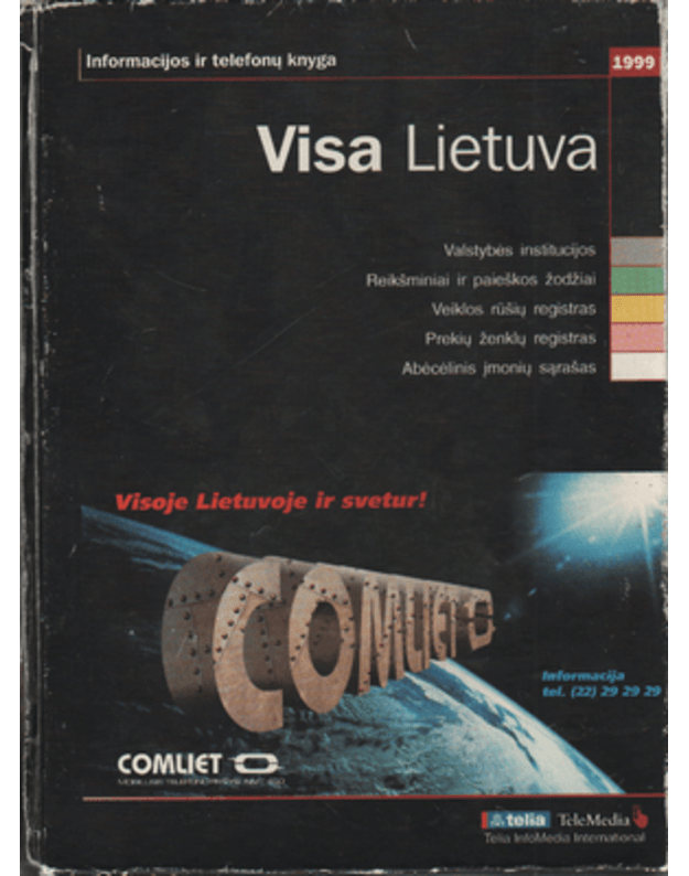 Visa Lietuva / Informacijos ir telefonų knyga 1999 - Telemedia UAB