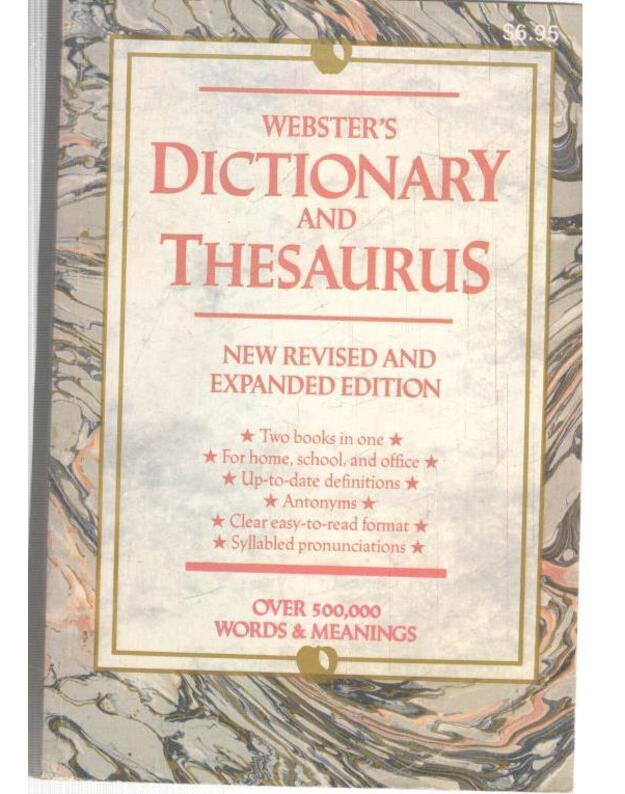 Webster's dictionary and thesaurus - 